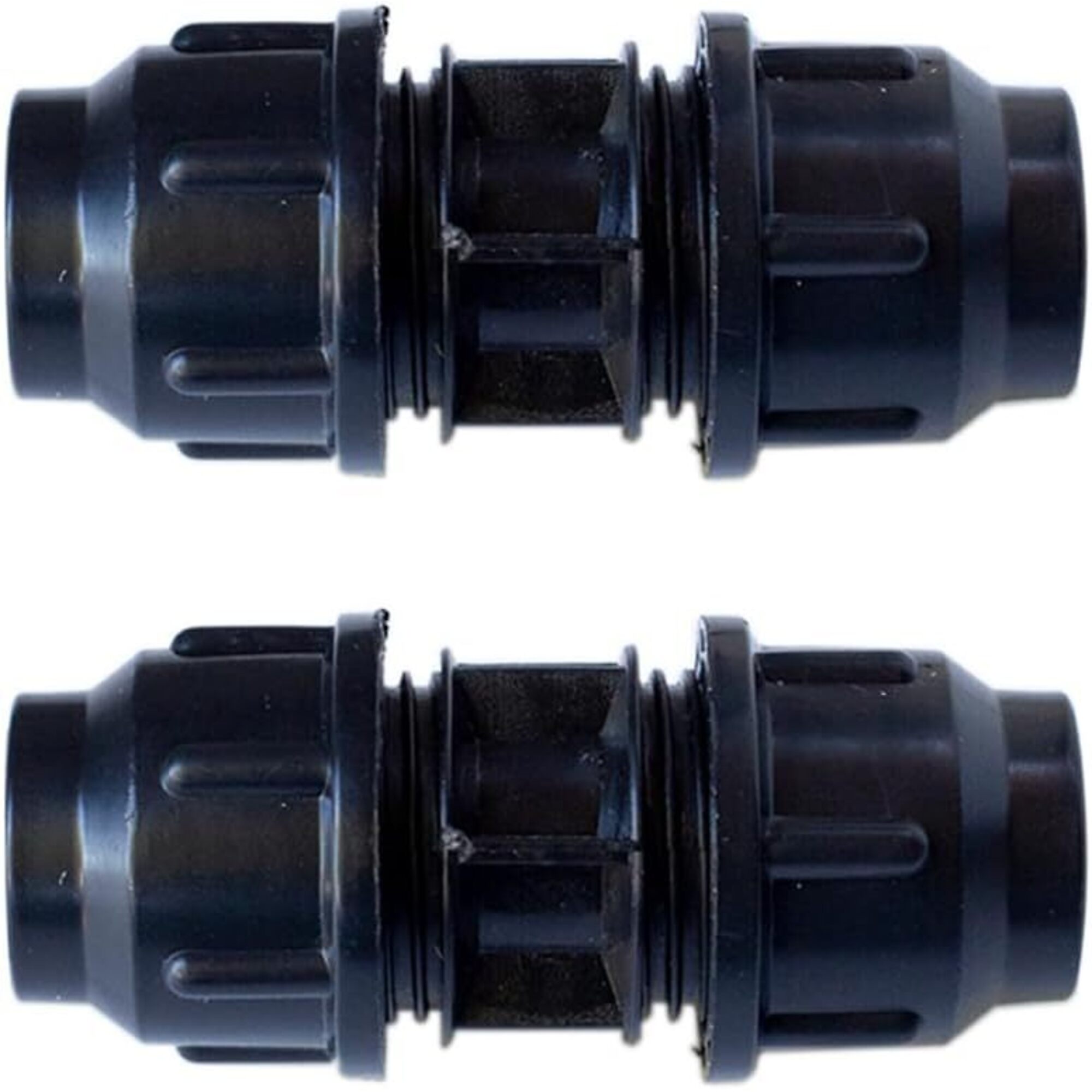 RentACoop, DIY S.N.A.P Glueless Black Coupler -2 Pack for 1/2" schedule 40 PVC pipe, Model# NG-CPLR-2PAK